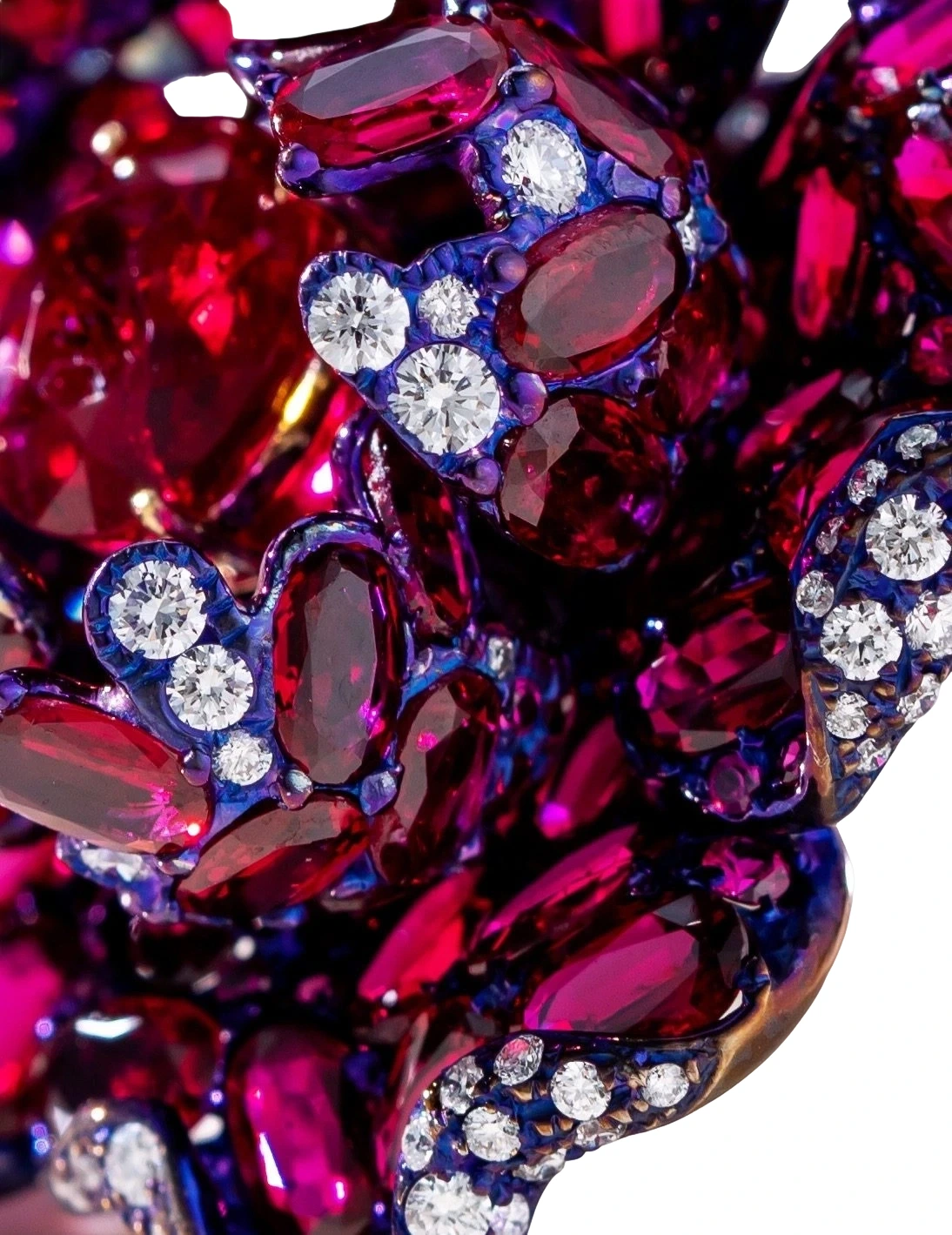Unheated Burmese Ruby and Diamond Hinged Ring detail image 2 · Vera Buy