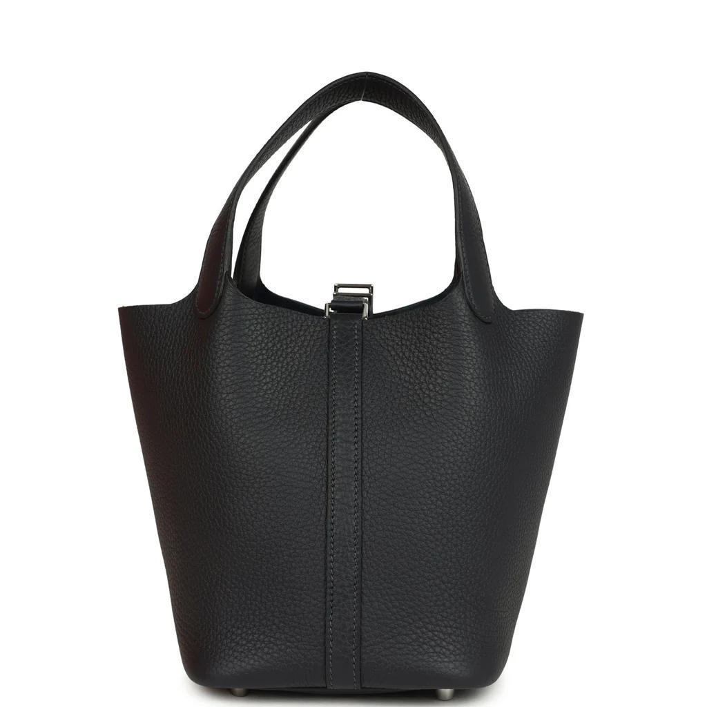 Hermès Picotin Lock 18 in Black and Silver detail image 4 · Vera Buy