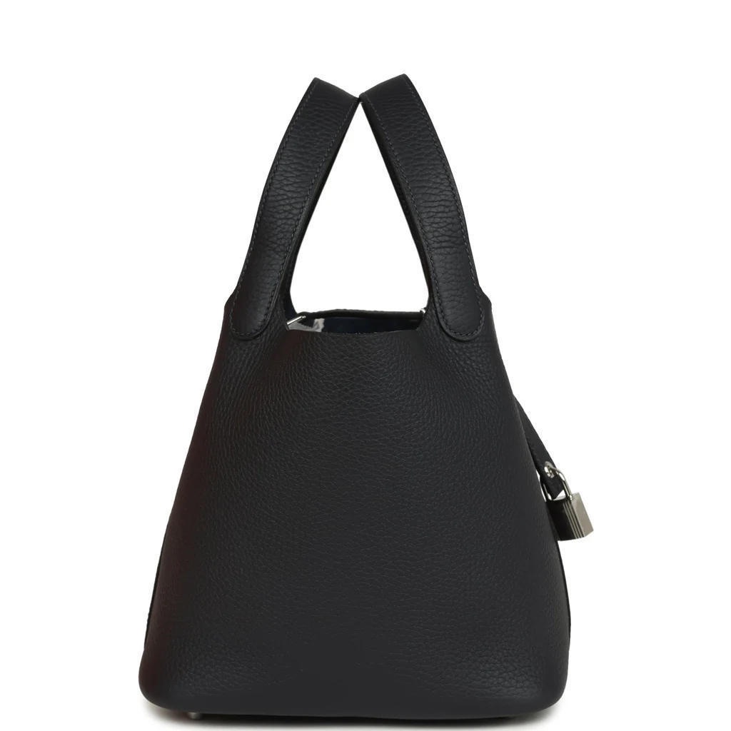 Hermès Picotin Lock 18 in Black and Silver detail image 2 · Vera Buy