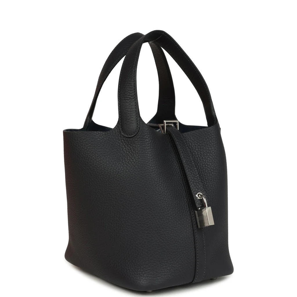 Hermès Picotin Lock 18 in Black and Silver detail image 3 · Vera Buy