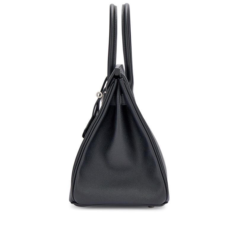 Hermès Birkin 30 in Black Epsom Leather with Palladium Hardware detail image 4 · Vera Buy