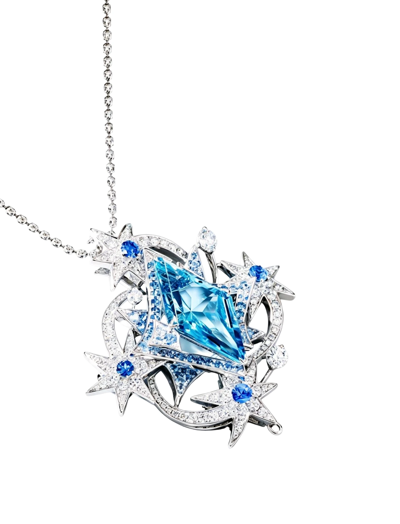 Aquamarine Convertible Brooch-Pendant detail image 2 · Vera Buy