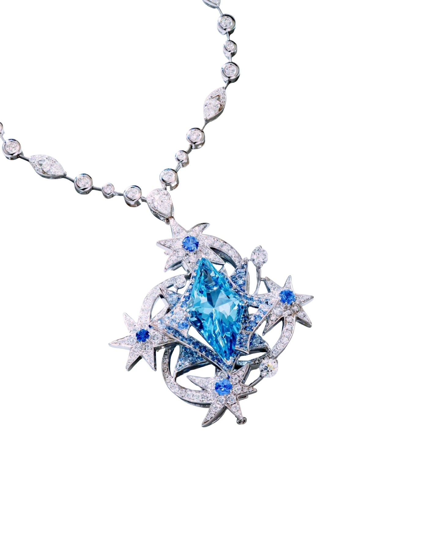 Aquamarine Convertible Brooch-Pendant detail image 4 · Vera Buy