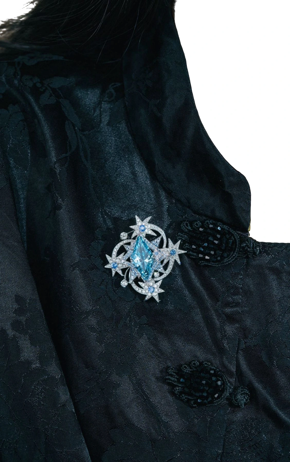 Aquamarine Convertible Brooch-Pendant detail image 5 · Vera Buy
