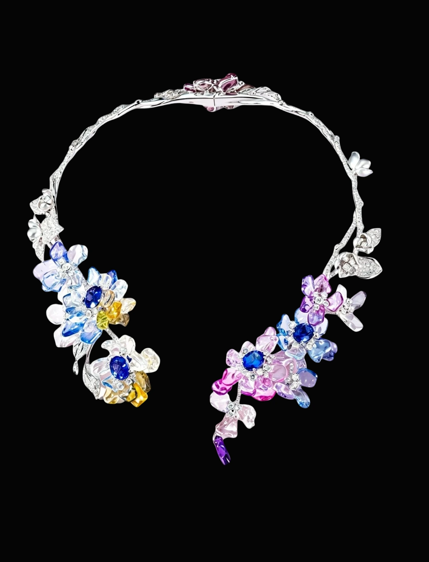 Tanzanite Floral Necklace detail image 5 · Vera Buy