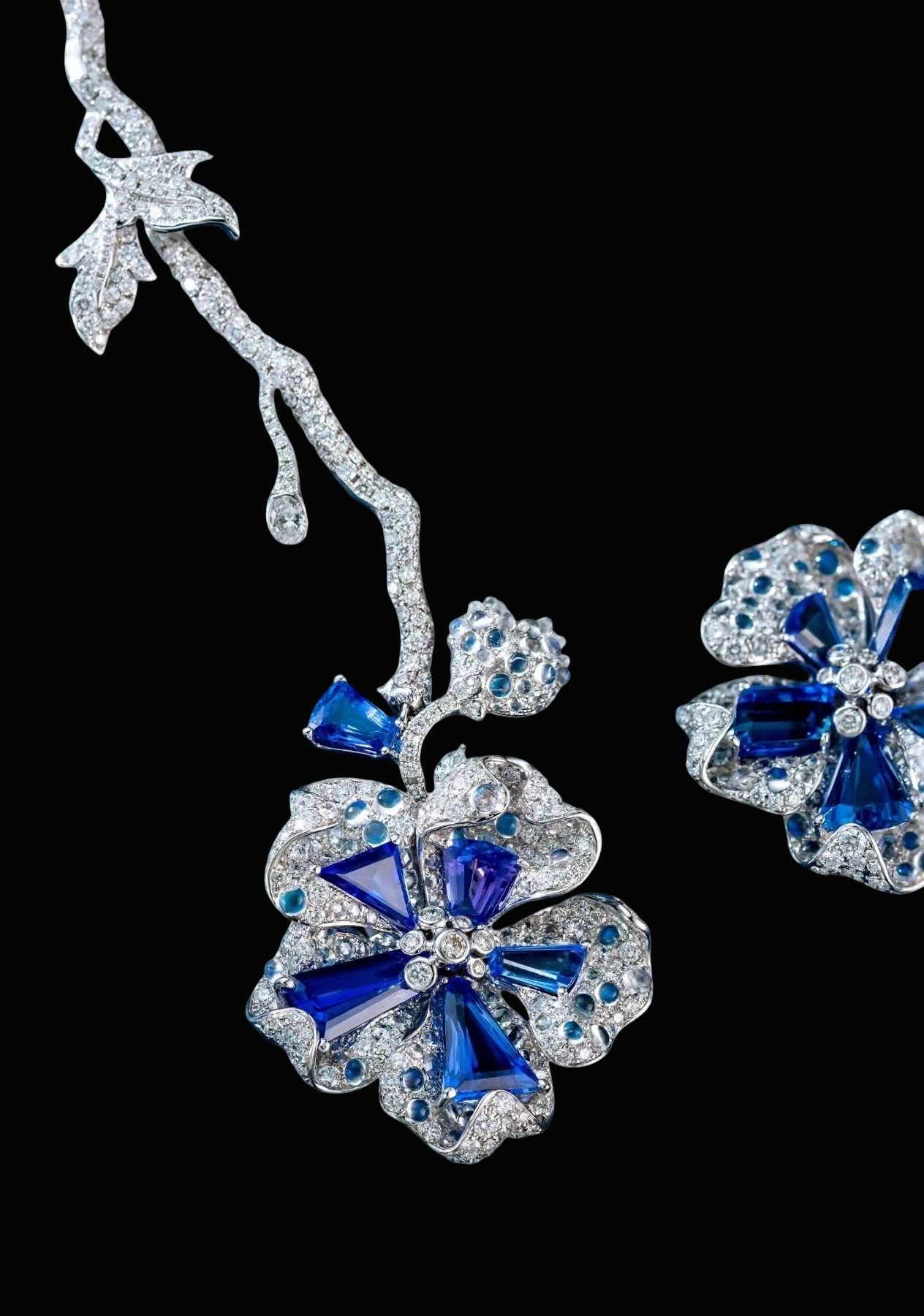 Tanzanite Collar Necklace and Earrings Convertible Set detail image 2 · Vera Buy