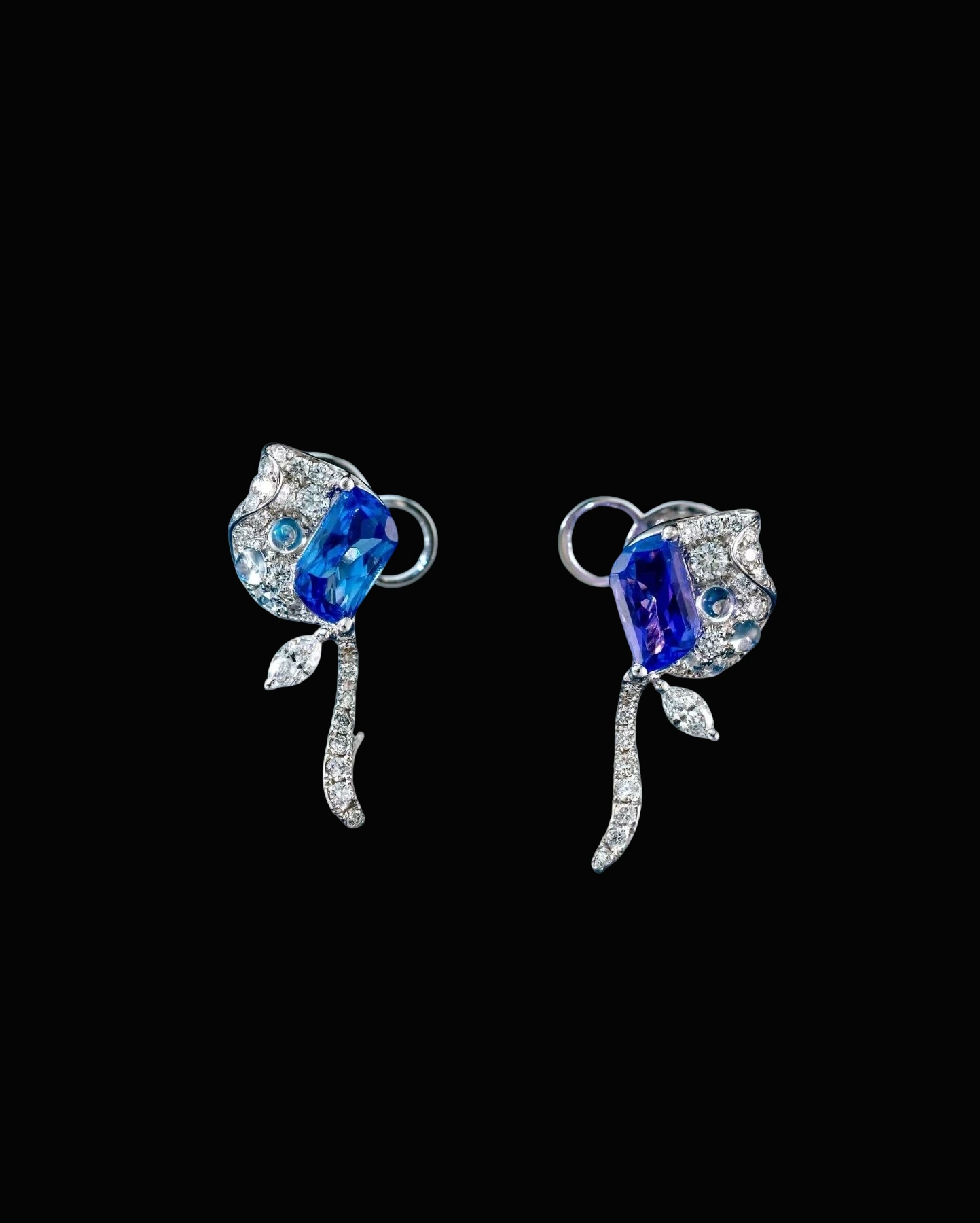 Tanzanite Collar Necklace and Earrings Convertible Set detail image 4 · Vera Buy