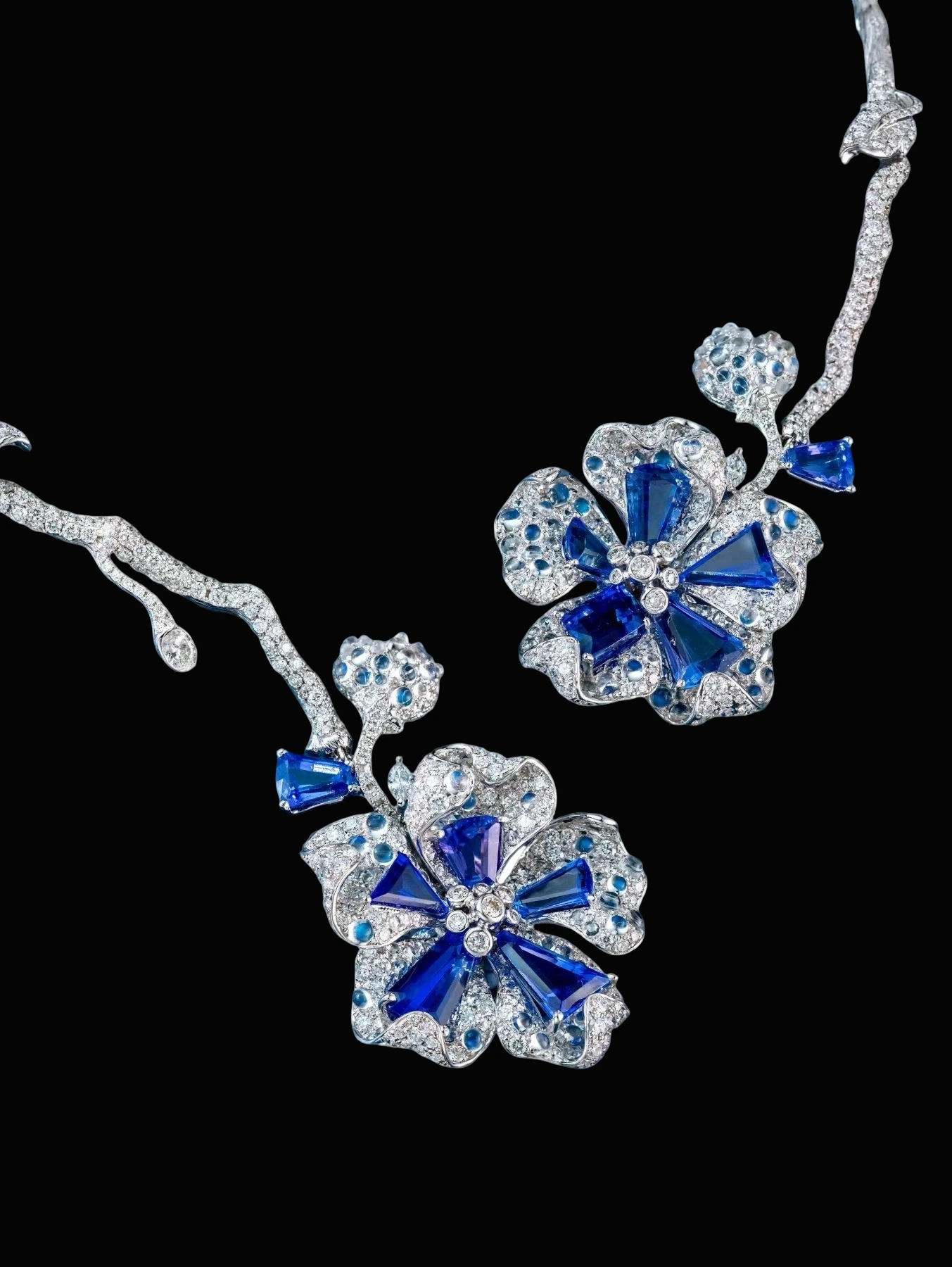 Tanzanite Collar Necklace and Earrings Convertible Set detail image 5 · Vera Buy