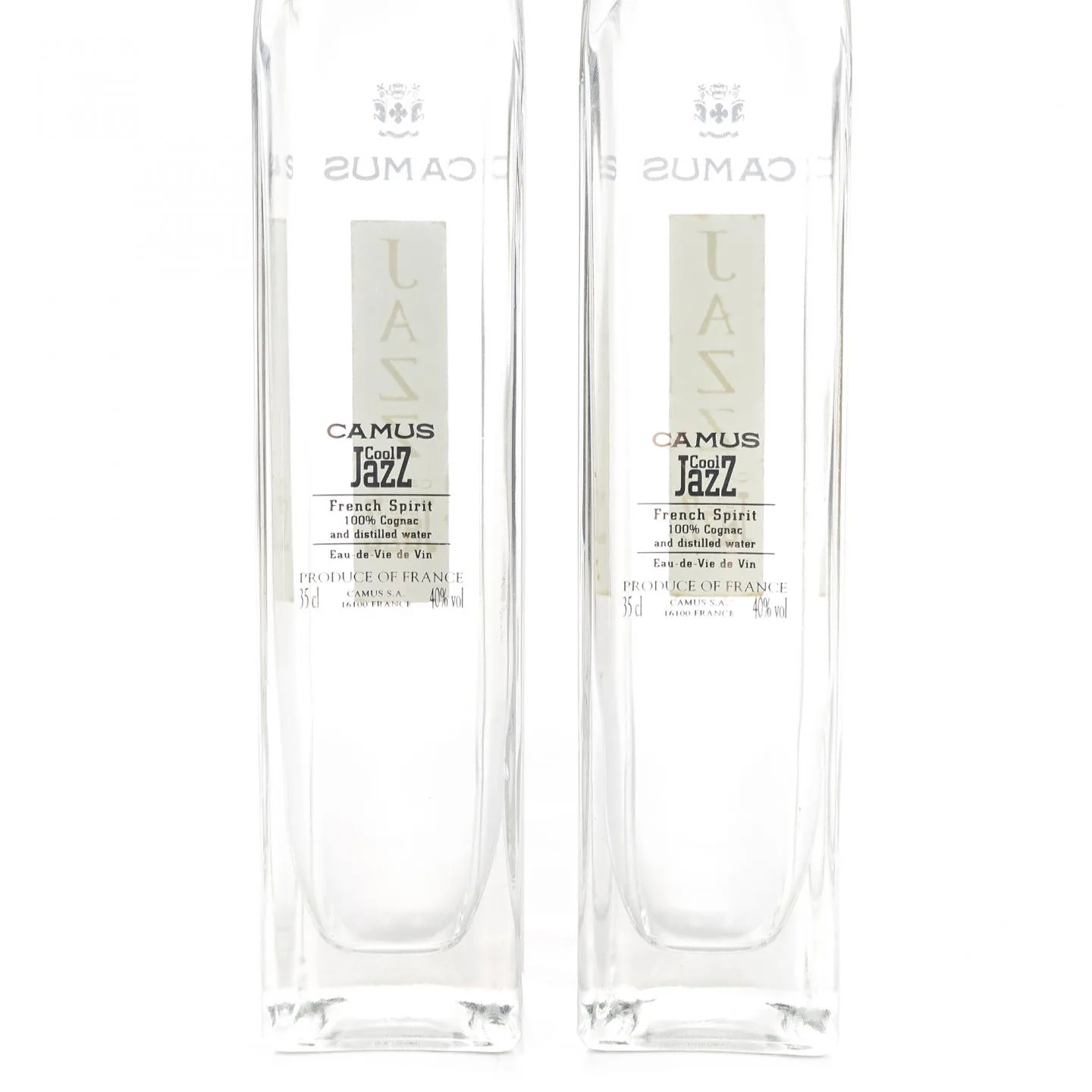 Camus 'Cool Jazz' Crystal Decanter White Cognac, 2-Bottle Set detail image 4 · Vera Buy