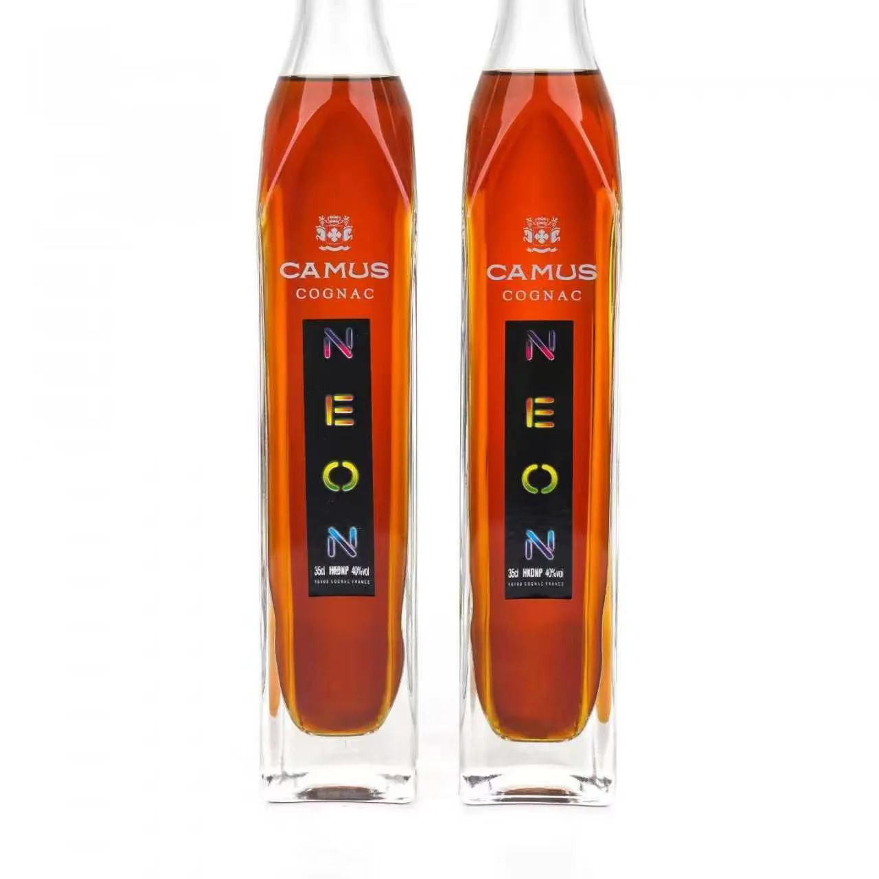 80s Camus 'Neon' Crystal Decanter Cognac, 2-Bottle Set detail image 4 · Vera Buy