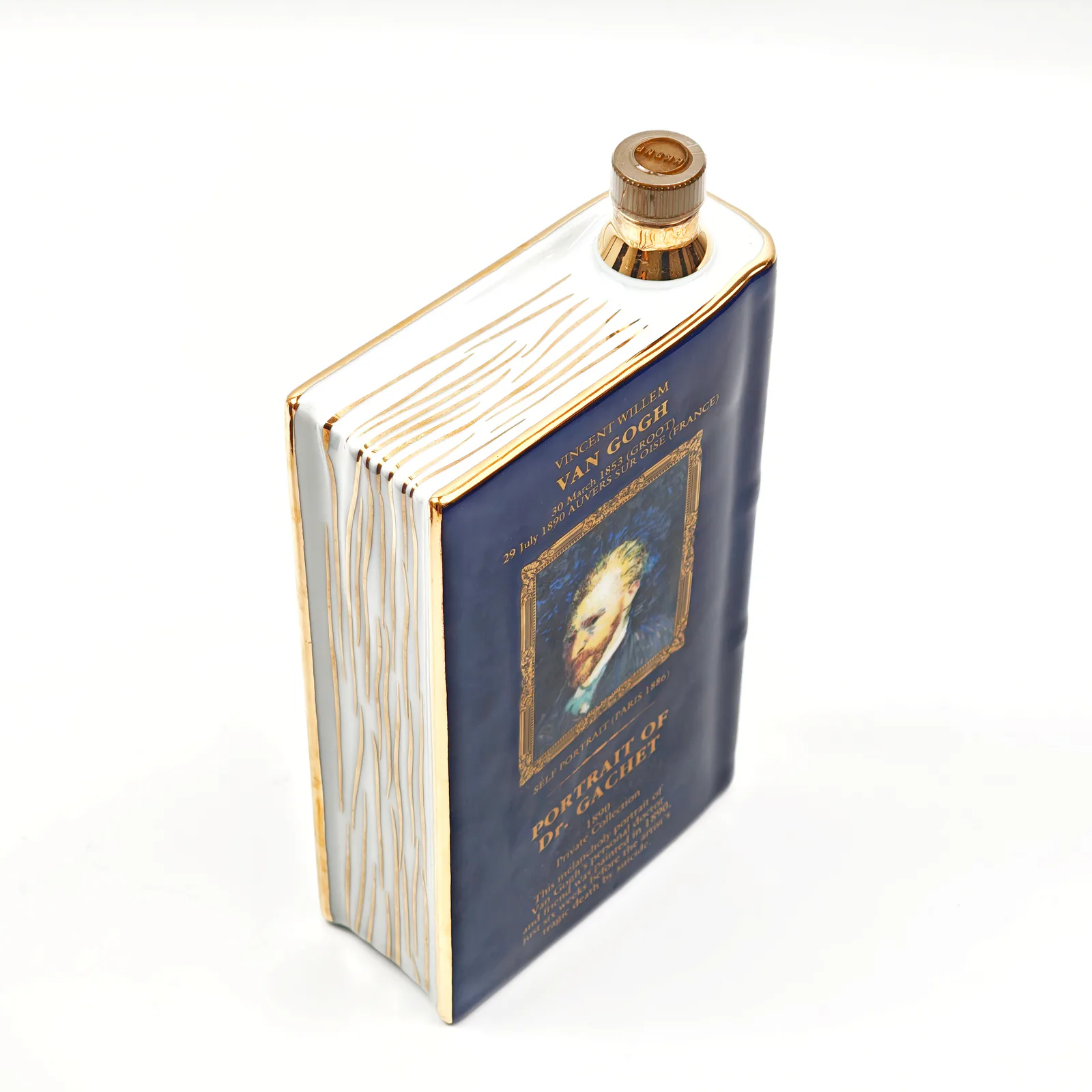 80s Camus Van Gogh 'Portrait of Dr. Gachet' Limoges Ceramic Book Cognac detail image 3 · Vera Buy