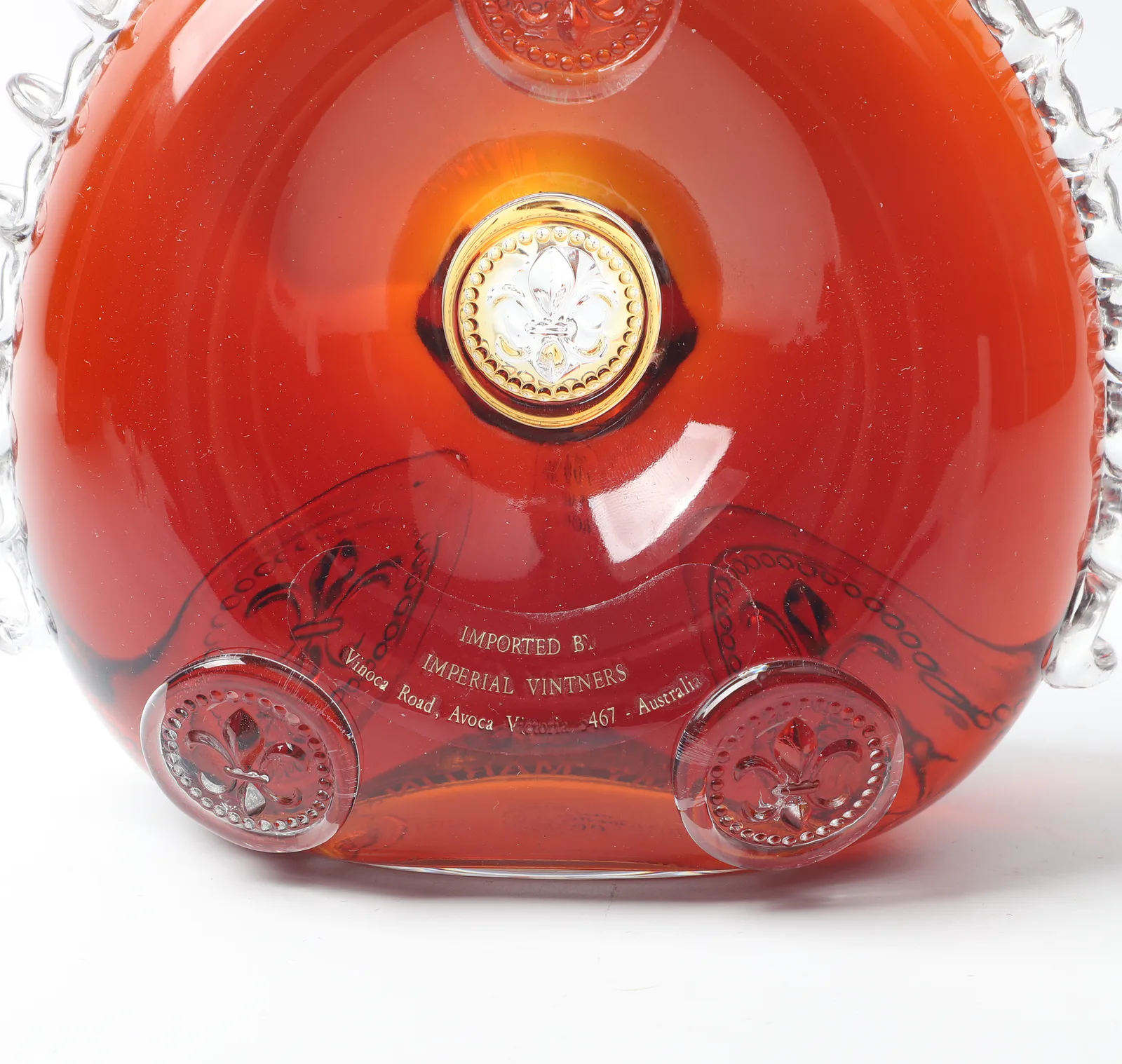 80s Rémy Martin Gold Top 'Louis XIII' Baccarat Crystal Decanter XO Cognac Gift Set detail image 3 · Vera Buy