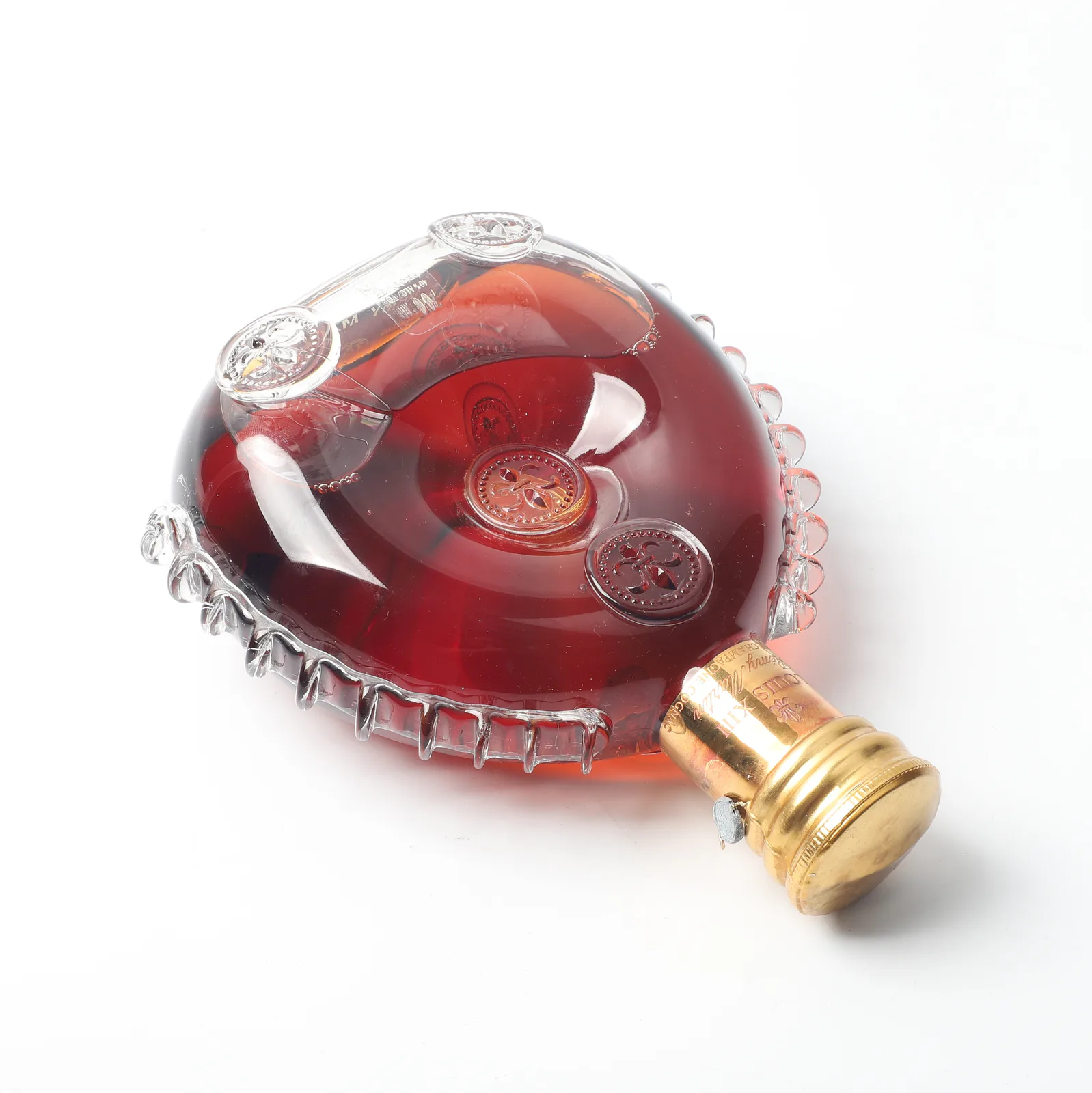 80s Rémy Martin Gold Top 'Louis XIII' Baccarat Crystal Decanter XO Cognac Gift Set detail image 4 · Vera Buy