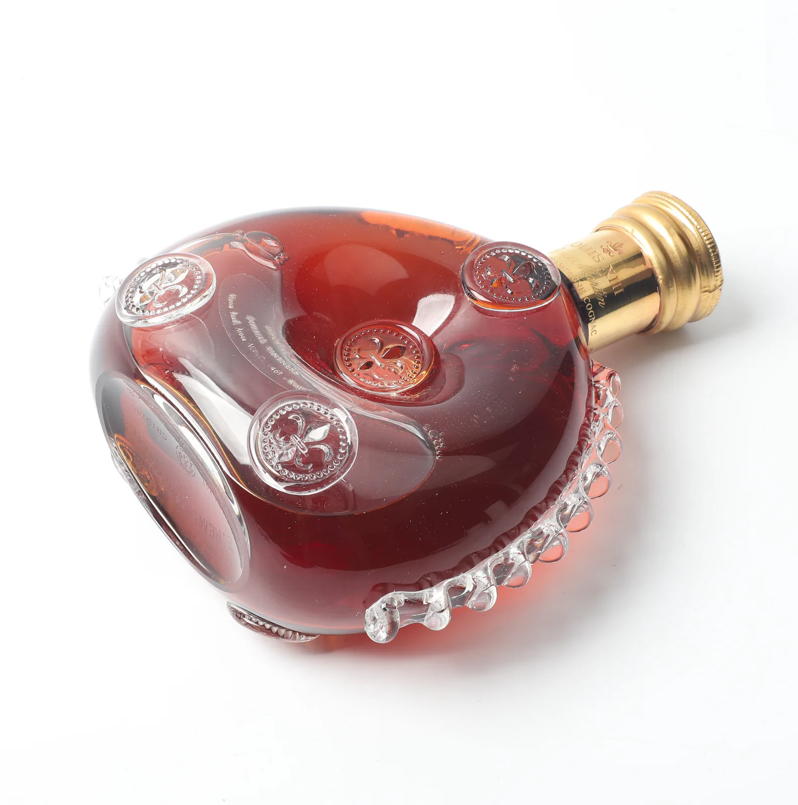 80s Rémy Martin Gold Top 'Louis XIII' Baccarat Crystal Decanter XO Cognac Gift Set detail image 5 · Vera Buy