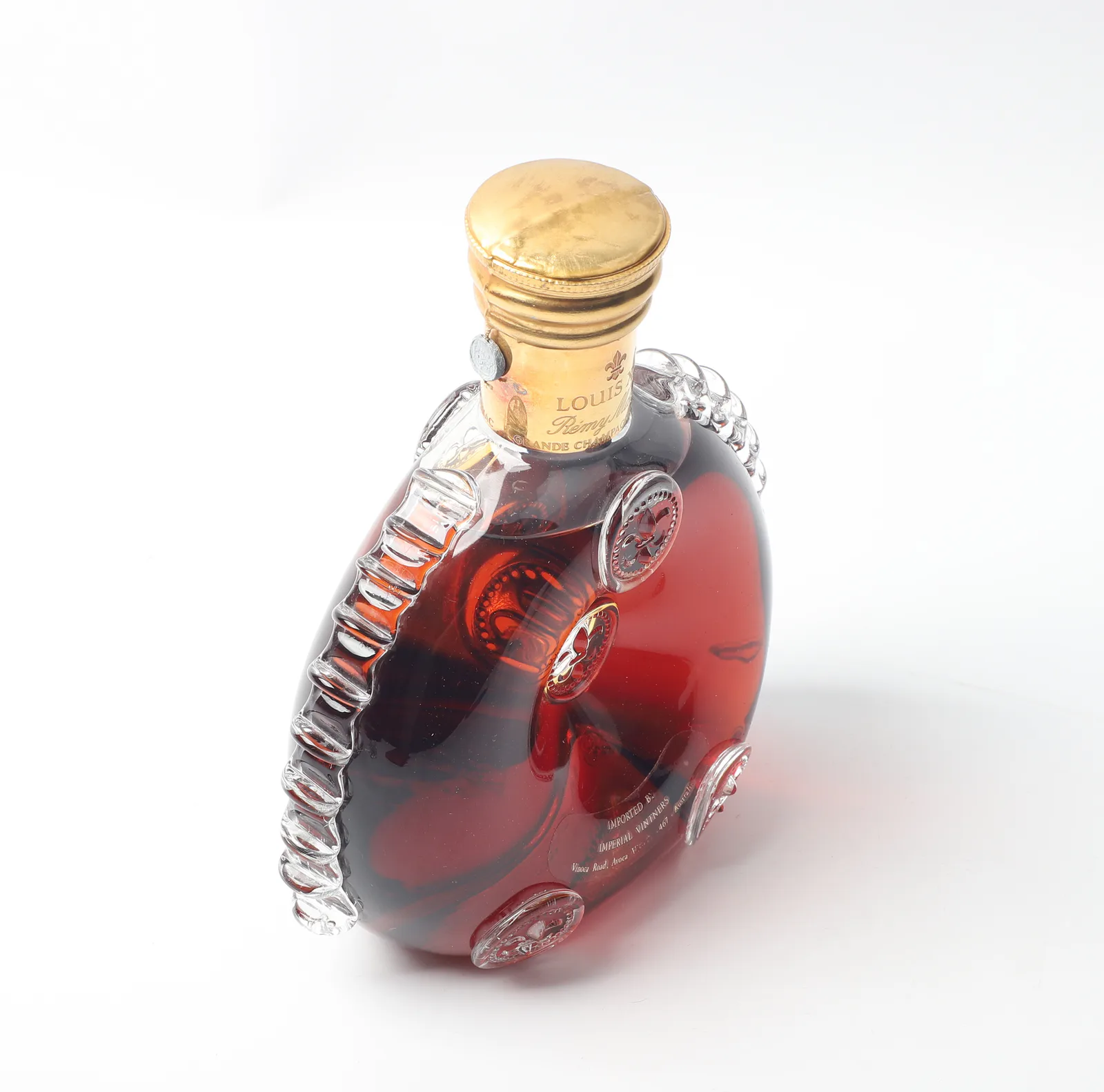 80s Rémy Martin Gold Top 'Louis XIII' Baccarat Crystal Decanter XO Cognac Gift Set detail image 6 · Vera Buy