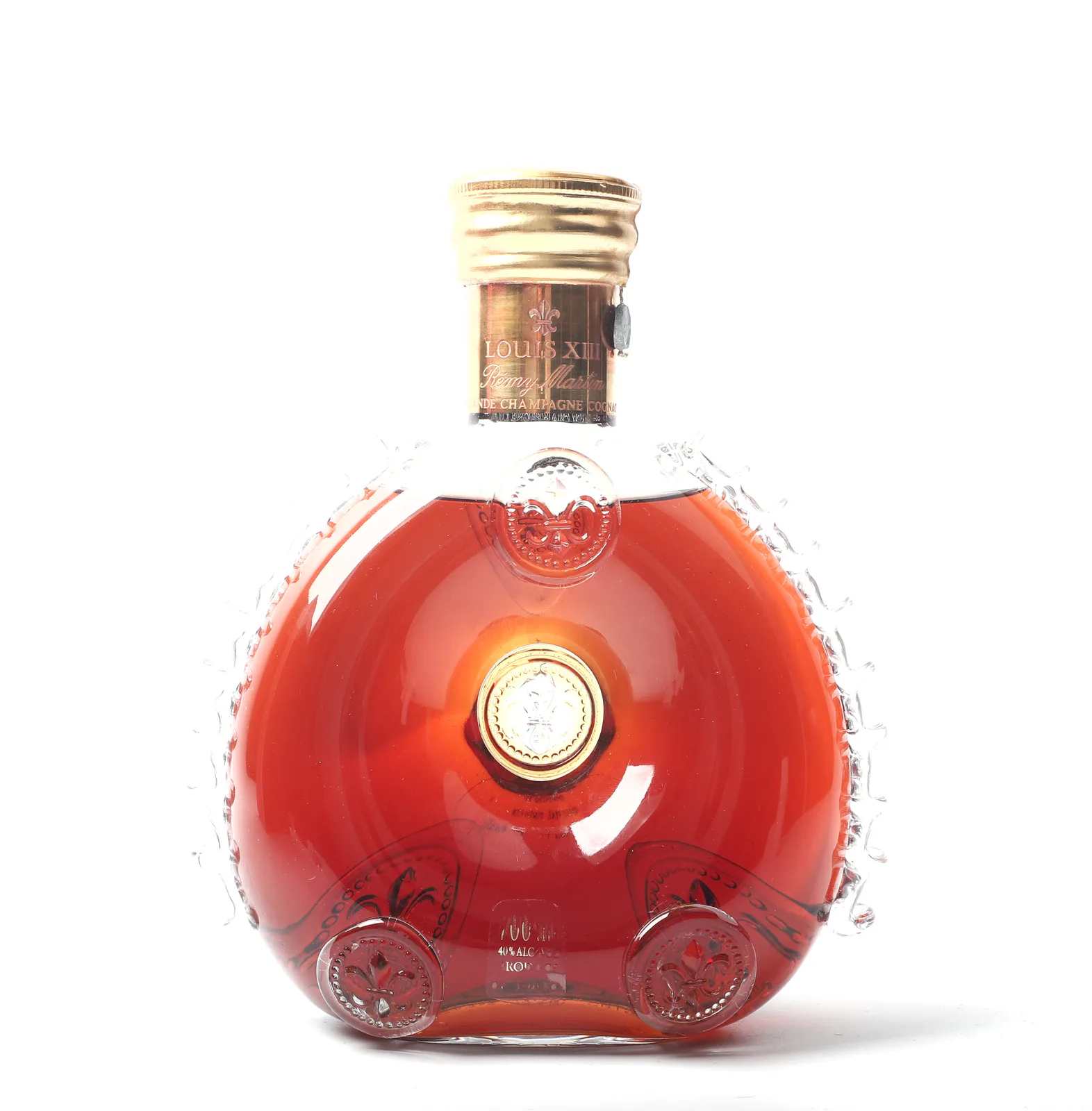 80s Rémy Martin Gold Top 'Louis XIII' Baccarat Crystal Decanter XO Cognac Gift Set detail image 7 · Vera Buy