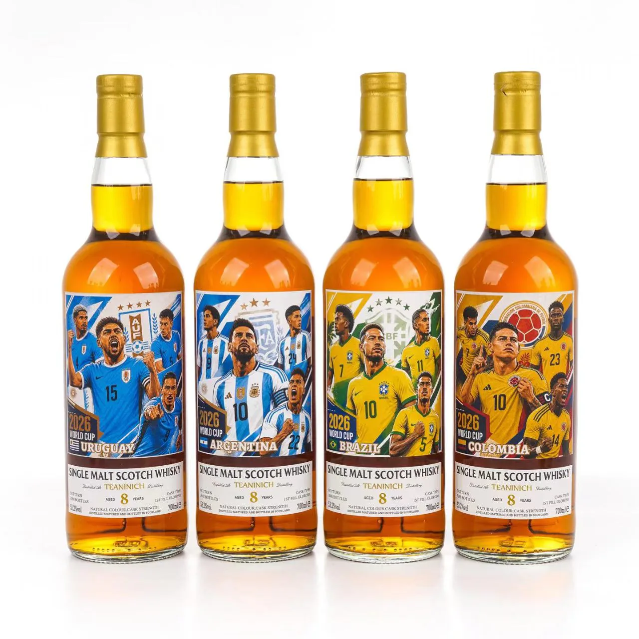 2026 Teaninich 8-Year-Old 'World Cup National Teams' First-Fill Oloroso Sherry Cask Single Malt Whisky Set of 12 detail image 4 · Vera Buy