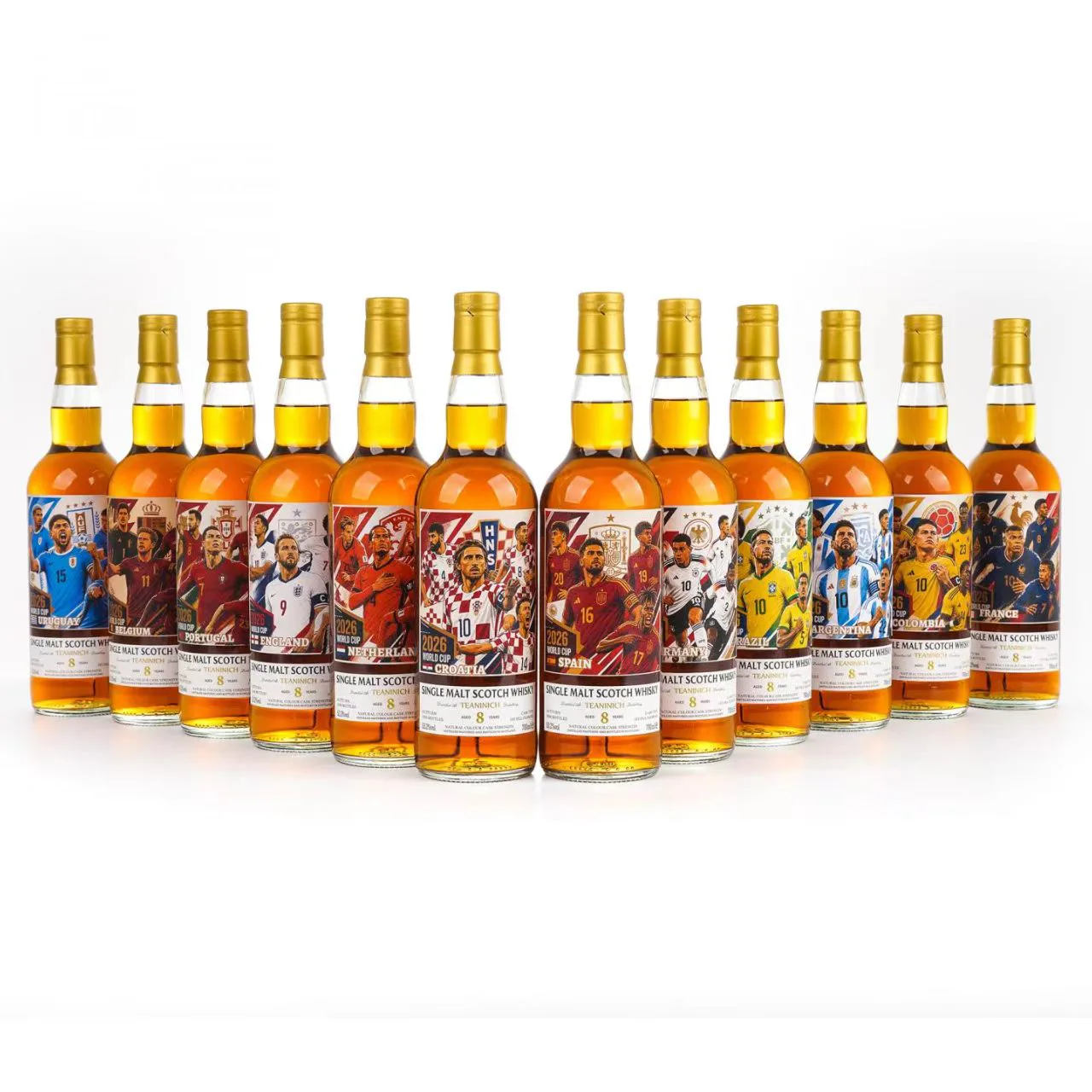 2026 Teaninich 8-Year-Old 'World Cup National Teams' First-Fill Oloroso Sherry Cask Single Malt Whisky Set of 12 detail image 7 · Vera Buy