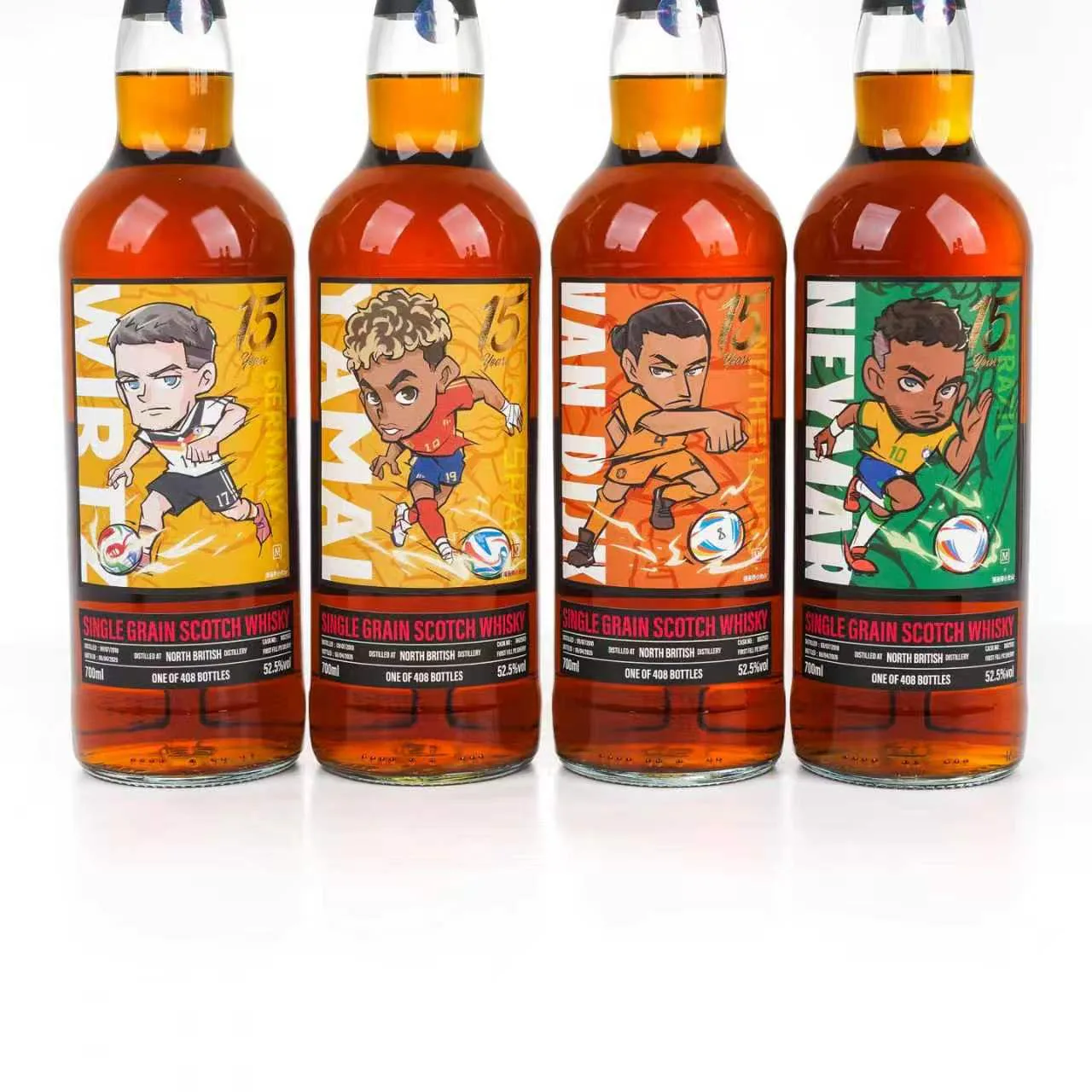 North British 2010-2026 15-Year-Old 'World Cup Legends' First-Fill PX Sherry Cask Single Grain Scotch Whisky Set, 8-Bottle Set detail image 6 · Vera Buy