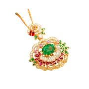 Garden Emerald Pendant Necklace detail image 4 · Vera Buy