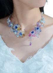 Tanzanite Floral Necklace detail image 6 · Vera Buy