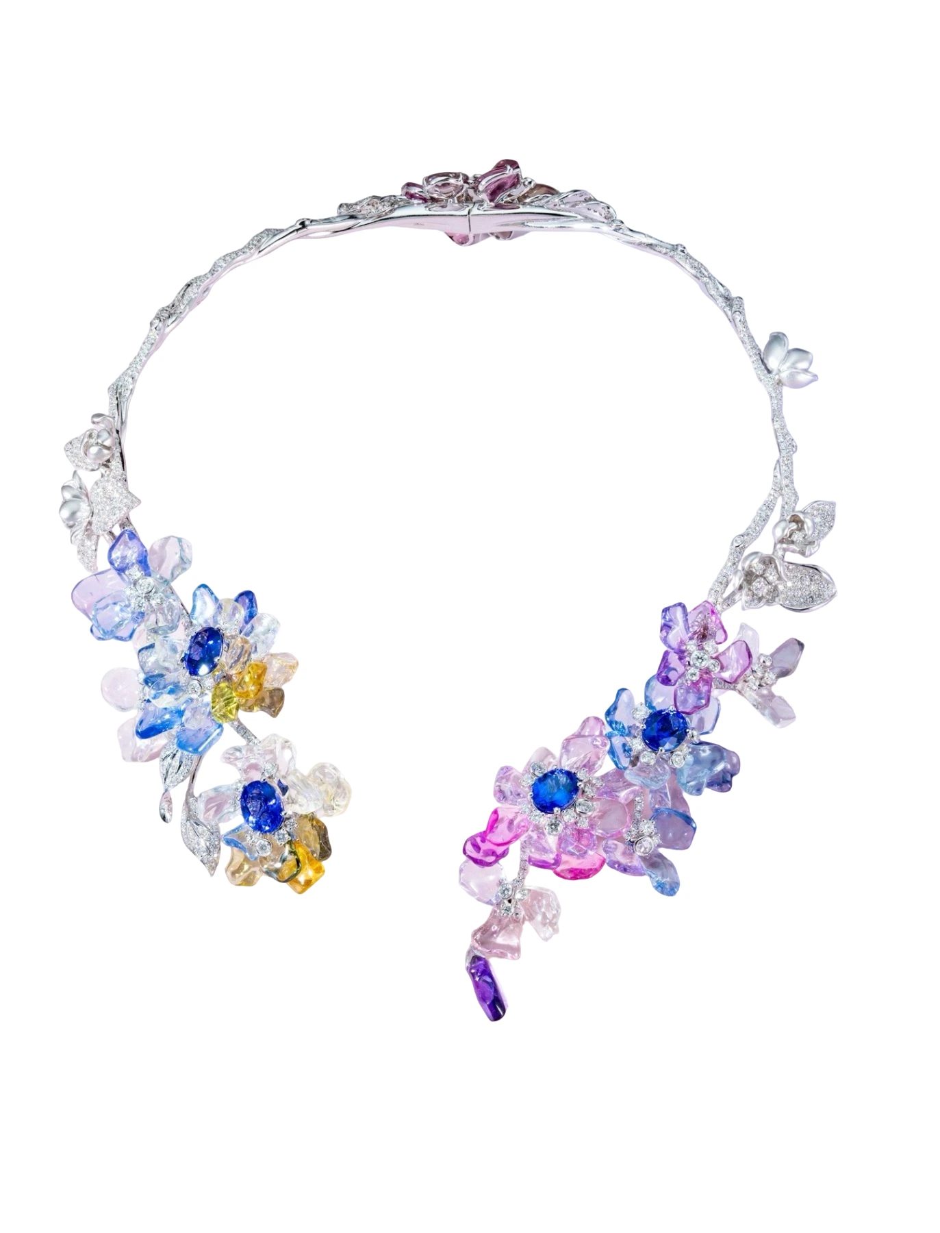 Tanzanite Floral Necklace · Jewellery · Vera Buy