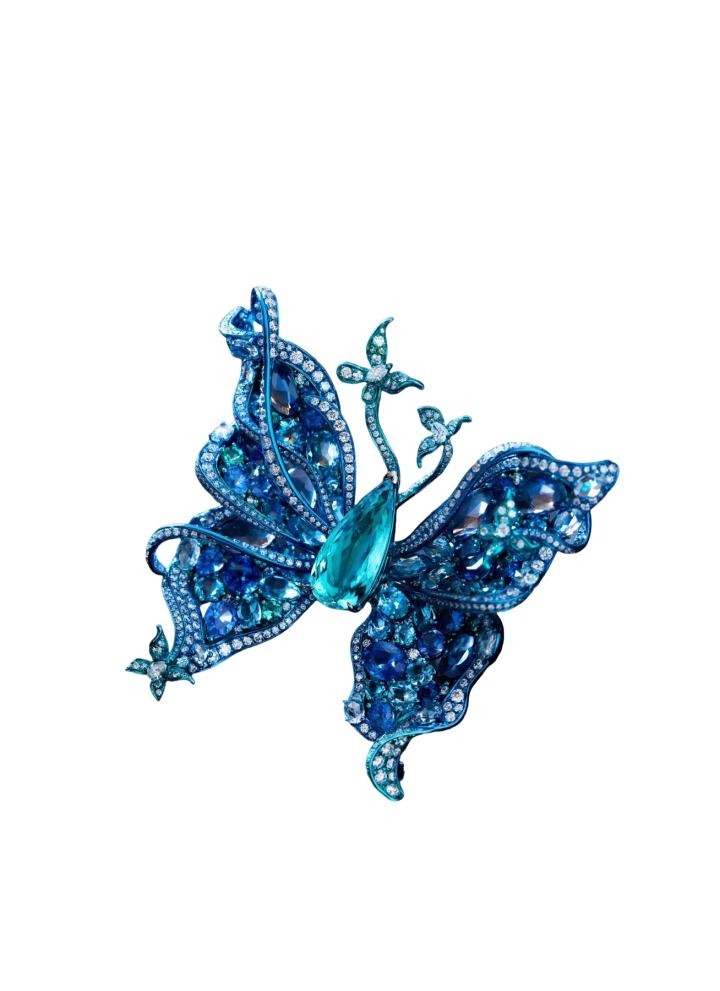 ANAISHA JEWELS Paraíba Tourmaline Convertible Ring and Brooch · Jewellery · Vera Buy
