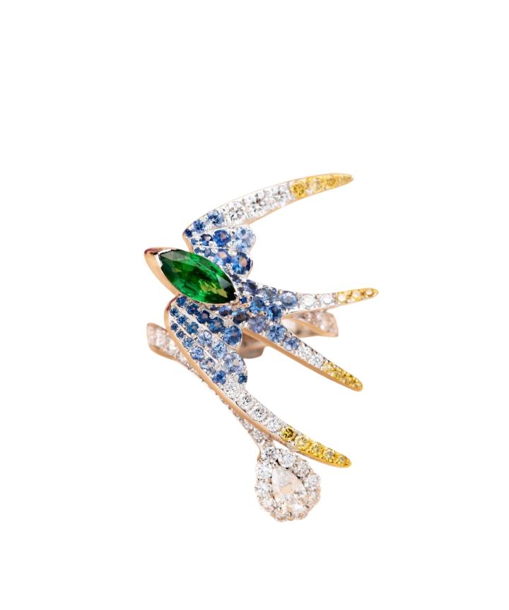 Tsavorite and Diamond Ring · Jewellery · Vera Buy