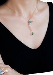 Tsavorite and Diamond Pendant detail image 3 · Vera Buy