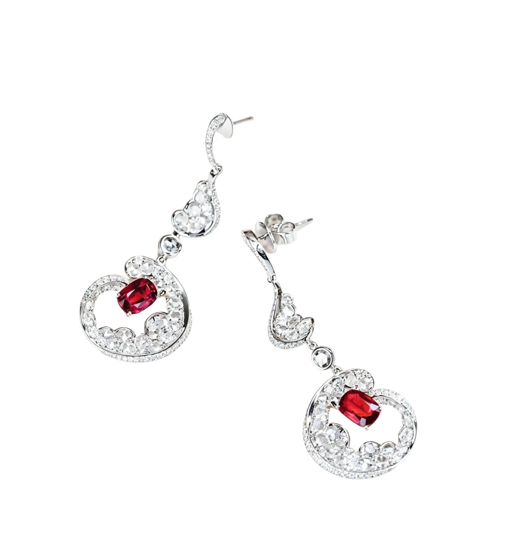 Unheated Burmese Ruby Stud Earrings · Jewellery · Vera Buy