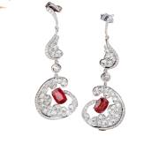 Unheated Burmese Ruby Stud Earrings detail image 2 · Vera Buy