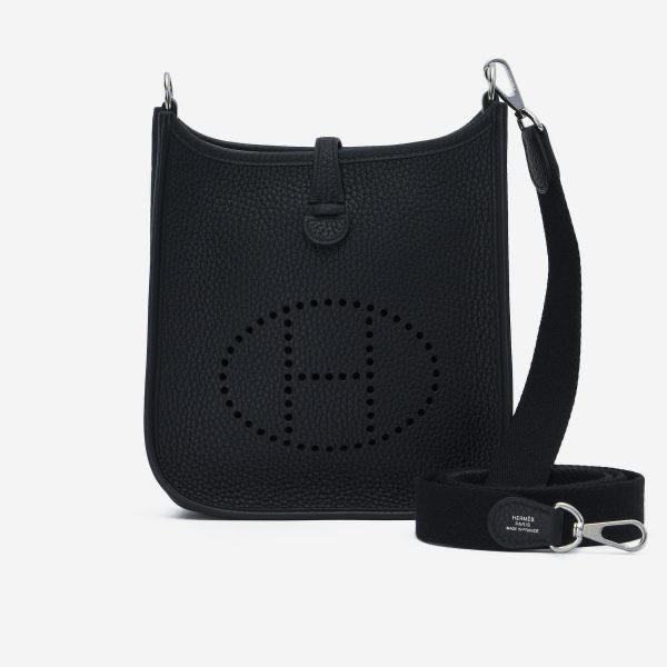Hermès Evelyne TPM in Black Clemence Leather with Palladium Hardware · Handbag · Vera Buy