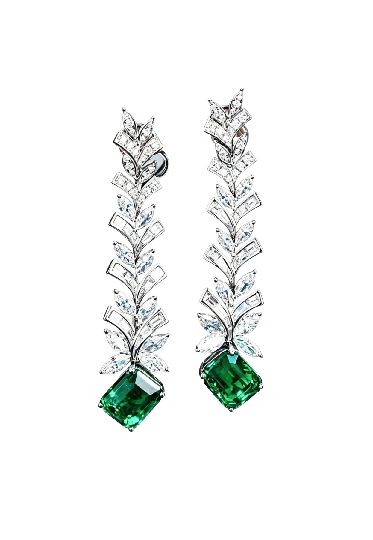Emerald Stud Earrings (Two-Way Wear) · Jewellery · Vera Buy