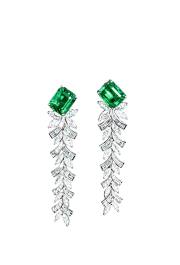 Emerald Stud Earrings (Two-Way Wear) detail image 3 · Vera Buy