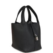 Hermès Picotin Lock 18 in Caban Clemence Leather with Palladium Hardware detail image 3 · Vera Buy