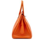 Hermès Birkin 35 in Feu Epsom Leather with Palladium Hardware detail image 2 · Vera Buy