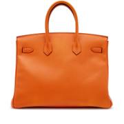 Hermès Birkin 35 in Feu Epsom Leather with Palladium Hardware detail image 3 · Vera Buy