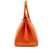 Hermès Birkin 35 in Feu Epsom Leather with Palladium Hardware detail image 4 · Vera Buy
