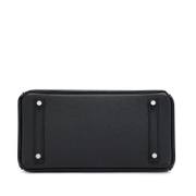 Hermès Birkin 30 in Black Epsom Leather with Palladium Hardware detail image 6 · Vera Buy