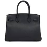 Hermès Birkin 30 in Black Epsom Leather with Palladium Hardware detail image 3 · Vera Buy