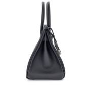 Hermès Birkin 30 in Black Epsom Leather with Palladium Hardware detail image 2 · Vera Buy