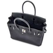 Hermès Birkin 30 in Black Epsom Leather with Palladium Hardware detail image 7 · Vera Buy