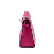 Hermès Mini Kelly I in Rose Pourpre Swift Leather detail image 4 · Vera Buy