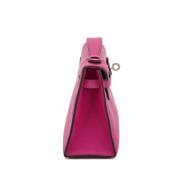 Hermès Mini Kelly I in Rose Pourpre Swift Leather detail image 2 · Vera Buy