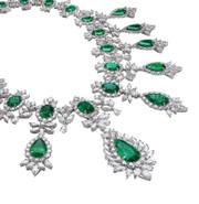 Zambian Emerald and Diamond Necklace detail image 2 · Vera Buy