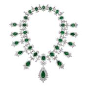 Zambian Emerald and Diamond Necklace detail image 1 · Vera Buy
