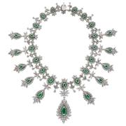 Zambian Emerald and Diamond Necklace detail image 3 · Vera Buy