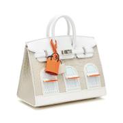Hermès Birkin 20 Faubourg Neige with Palladium Hardware detail image 2 · Vera Buy