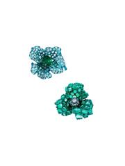 Artistic Emerald Floral Brooch detail image 3 · Vera Buy