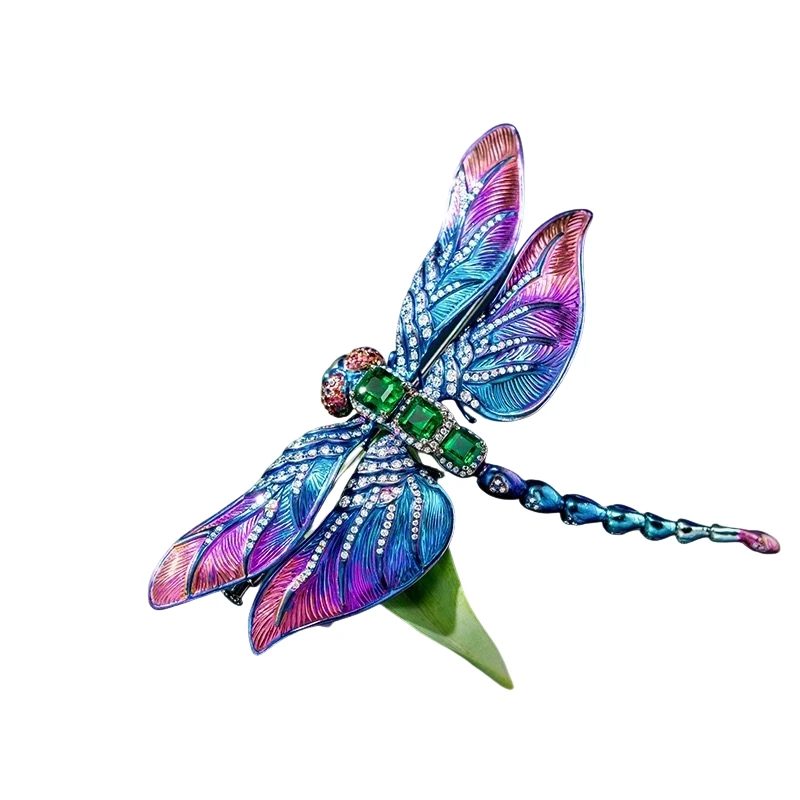 Emerald Dragonfly Brooch · Jewellery · Vera Buy